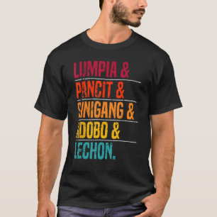 Camiseta Filipino Comida Lover Foodie Phillippines Cuisine