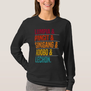 Camiseta Filipino Comida Lover Foodie Phillippines Cuisine