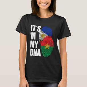 Camiseta Filipino E Burkinabé Misturam DNA Heritage
