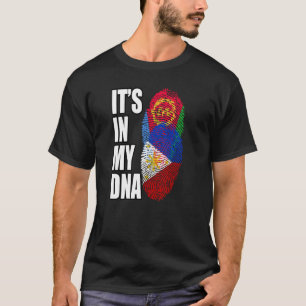 Camiseta Filipino e Eritreu Mistura DNA Bandeira Patrimônio