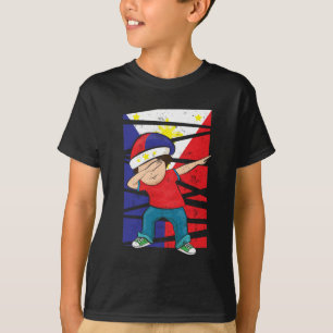 Camiseta Filipino filipino de toque ligeiro da bandeira do