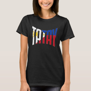 Camiseta Filipino Filipino Lolo Pai Bandeira Pai Melhor Tat