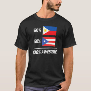 Camiseta Filipino Porto Rico Bandeira Filipinas Porto Rico