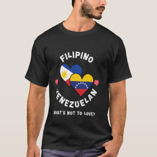 Camiseta Filipino Venezuelano O Que Não Amar Bandeiras Cora