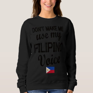 Camiseta Filipino Voice Filipinas Flag Filipino Roots