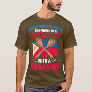 Camiseta Filipino Woman Wooden Spoon Pinoy Filipino Pinay C