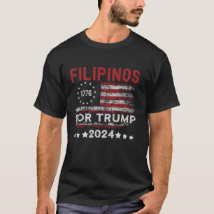 Camiseta Filipinos por Trump American e Filipinas Patri