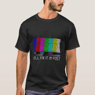 Camiseta Filmadora Corrija-A Em Posto Cinematógrafo