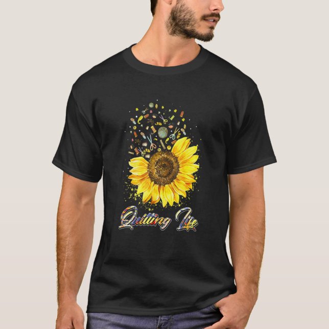 Camiseta Filmando a vida amor Sun Flower (Frente)