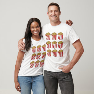 Camiseta Filme Cinema Noite Esfaqueada Pipoca