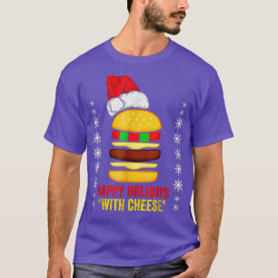 Camiseta Filme Clássico Com Feliz Feriado Com Queijo Engraç