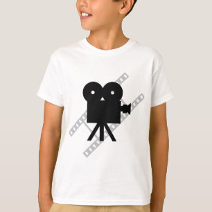 Camiseta filme da câmera da cinematografia do filme de