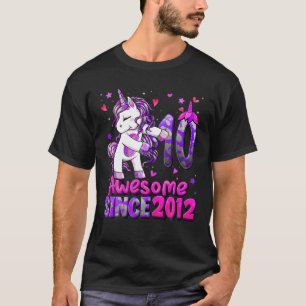 Camiseta Filme De 10 Anos Do Unicórnio 10ª Rapariga De Aniv