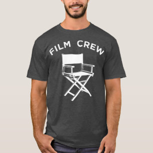Camiseta Filme de Cinema Tripulação de Cinema Produção