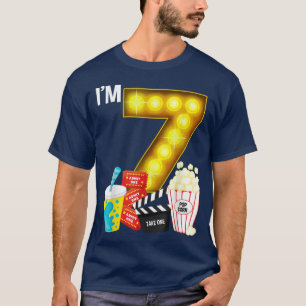 Camiseta Filme de Festa de Filme 7 de Aniversário Tema de F