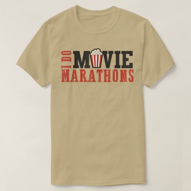 Camiseta Filme de filmes da família maratonas (Frente do Design)