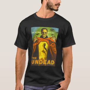Camiseta Filme de Horror Monstro do Halloween, Esqueleto as