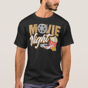 Camiseta Filme de Mulheres Filmes Noturnos Popcorn Filmes e
