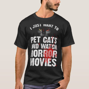 Camiseta Filme de Terror Divertido Para Homens Mulheres Ama