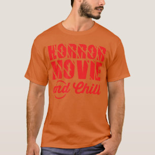 Camiseta Filme de Terror e Chillin Funny Halloween Amantes