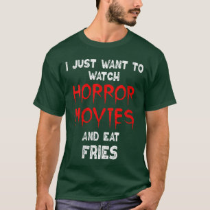 Camiseta Filme de Terror Feminino Batata Frita Engraçada As