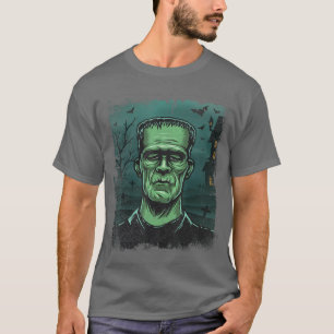 Camiseta Filme de terror monstro de Halloween família Frank