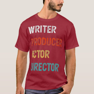 Camiseta Filme do cineasta do diretor de ator do produtor d
