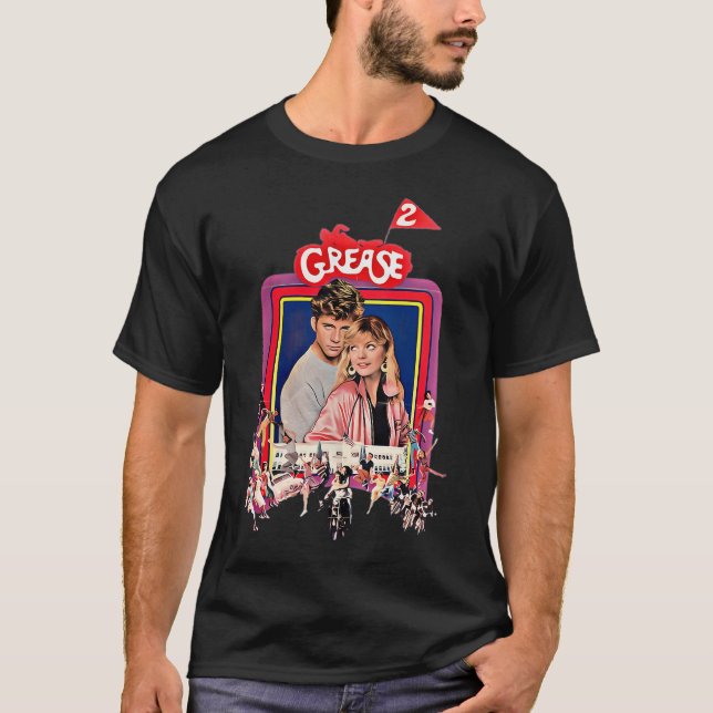 Camiseta Filme dos anos 80 Grease 2 (Frente)