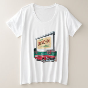 Camiseta filme drive-in estilo 1950s