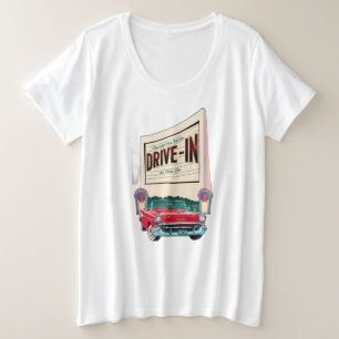 Camiseta filme drive-in estilo 1950s