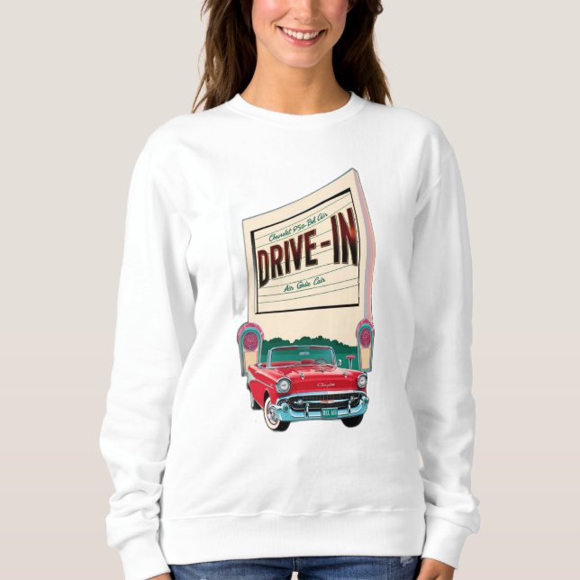 Camiseta filme drive-in estilo 1950s (Frente)