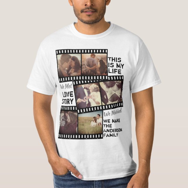 Camiseta filme fotográfico personalizado e texto (Frente)