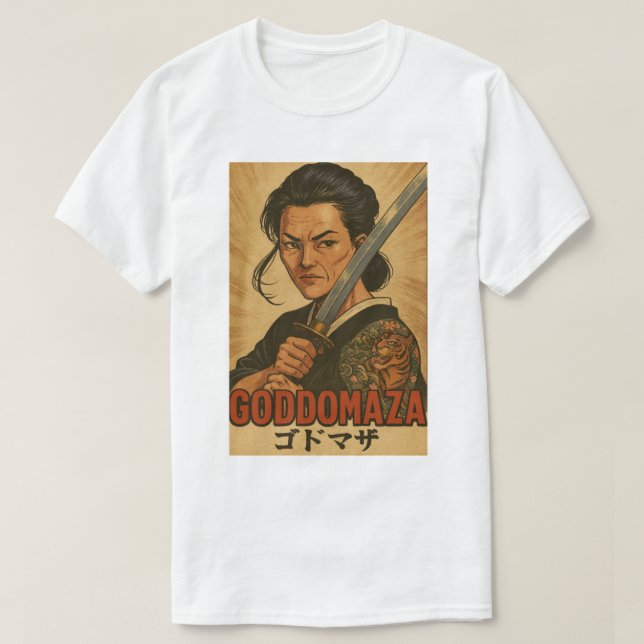 CAMISETA FILME GODDOMAZA SAMURAI POSTER 2 (Frente do Design)