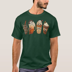 Camiseta Filme Horror E Café Halloween Spooky Season Co