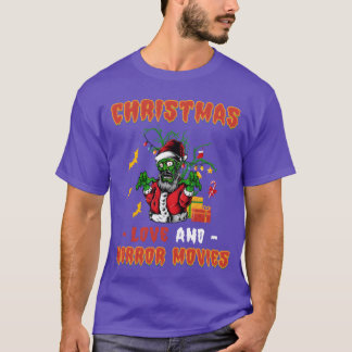Camiseta Filme horroroso Zombie Papais noeis assustadores