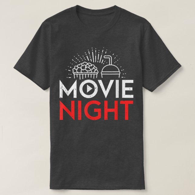 Camiseta Filme Lover Popcorn Cinema Night (Frente do Design)