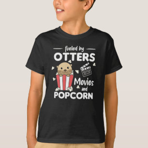 Camiseta Filmes De Filme De Otter Popcorn Night Sweet