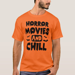 Camiseta Filmes De Horror E Camisa-T De Halloween Chill