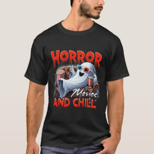 Camiseta Filmes De Horror E Filhos De Fantasmas E Fantasmas
