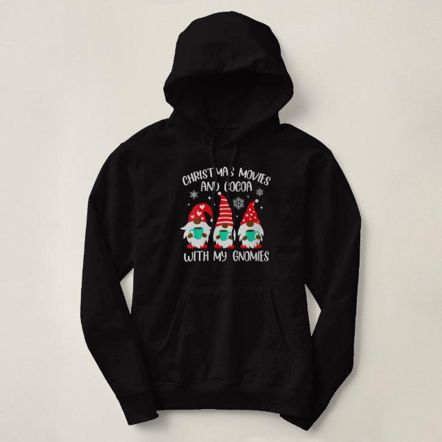 Camiseta Filmes De Natal Com Meus Gnomos Afro-Americanos (Frente do Design)