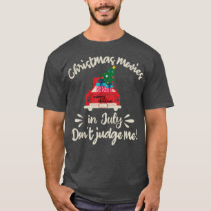 Camiseta Filmes de Natal em julho Não julgue-meCristo engra