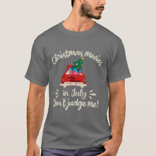 Camiseta Filmes De Natal Em Julho Não Me Julgue Red Truck X