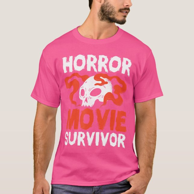 Camiseta Filmes de Terror Amantes de Filmes Assustadores Fã (Frente)