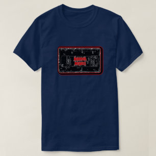 Camiseta Filmes de terror - Cassete de vídeo vermelho preto