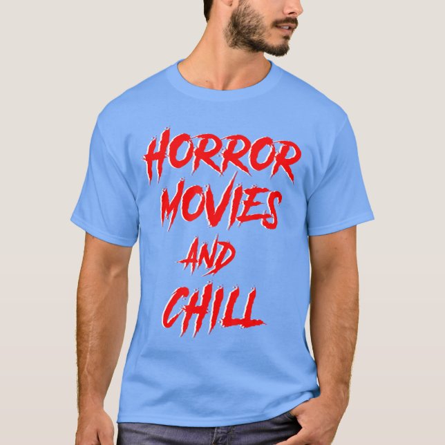 Camiseta Filmes de Terror E Ficar à ToaCrime Serial Killer  (Frente)