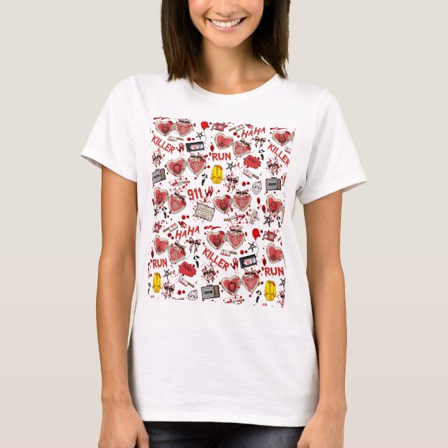 Camiseta Filmes de Terror Manchas de Sangue  (Frente)