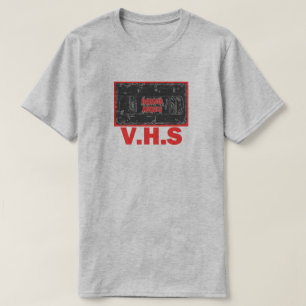 Camiseta Filmes de terror - vermelho de V.H.S