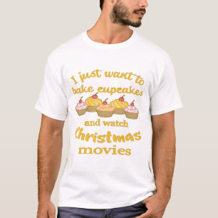 Camiseta Filmes e Baking de Natal