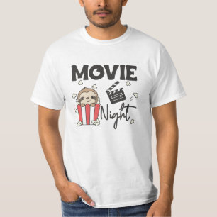 Camiseta Filmes Noturnos de Pipoca Leve Filmes Noturnos de 