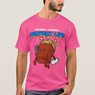 Camiseta FILMES PIPOCA VIDA PERFEITA garota engraçada